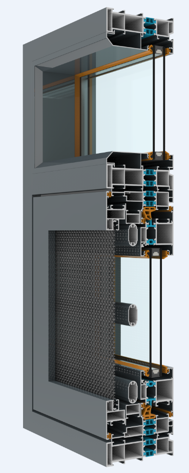 109双平隔热窗纱一体系列-1.8
